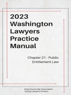 cover image of Washington Lawyers Practice Manual Chapter 21
